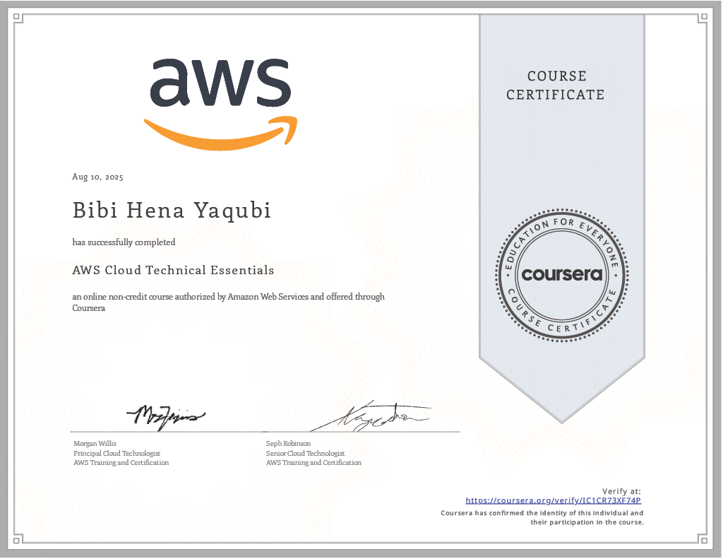 AWS Cloud Technical Essentials